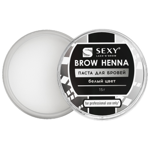Паста для бровей белая SEXY BROW HENNA, 15 г