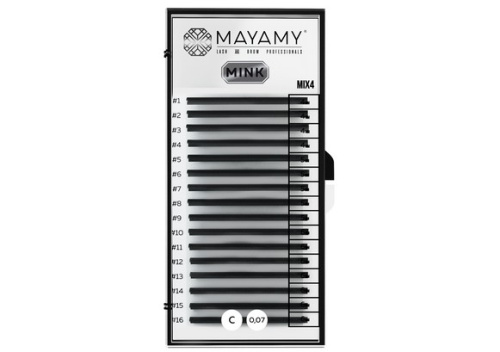 Ресницы MAYAMY короткие длины MIX