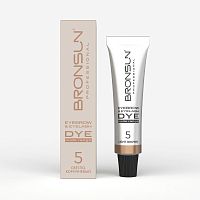 Крем-краска для бровей и ресниц NUDE RANGE BRONSUN, цвет светло-коричневый #5, 15 мл