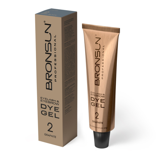Краска для ресниц и бровей BRONSUN, цвет графит #2, 15 мл фото 3