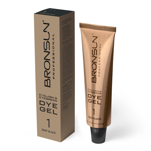 Краска для ресниц и бровей BRONSUN, цвет черный #1, 15 мл фото 3