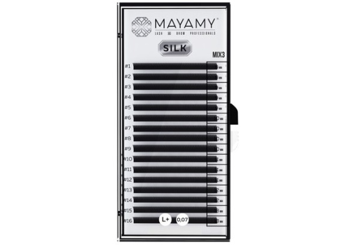 Ресницы MAYAMY Изгиб L+ MIX