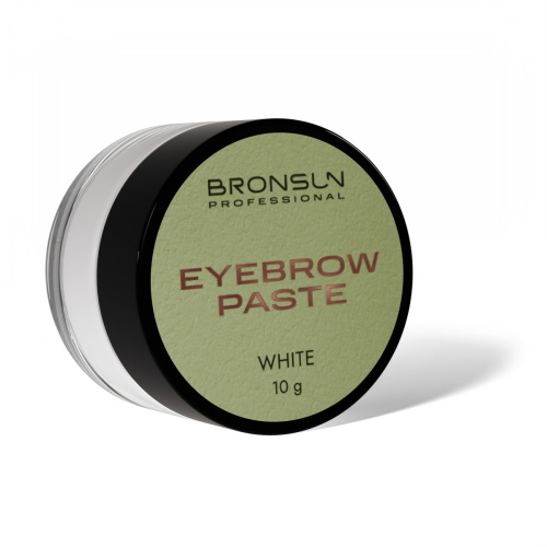 Паста для бровей BRONSUN, цвет белый, 10 г фото 3