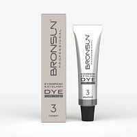 Крем-краска для бровей и ресниц NUDE RANGE BRONSUN, цвет графит #3, 15 мл