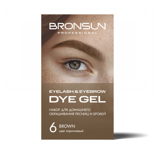 Набор для домашнего окрашивания BRONSUN, цвет коричневый #6 фото 2