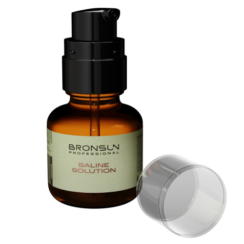 Раствор солевой для обезжиривания бровей и ресниц BRONSUN, 50 мл фото 2