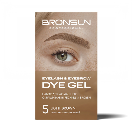Набор для домашнего окрашивания BRONSUN, цвет светло-коричневый #5 фото 2