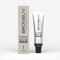 Крем-краска для бровей и ресниц NUDE RANGE BRONSUN, цвет черный #1, 15 мл