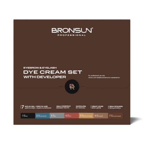 Набор крем-красок с оксидантом BRONSUN, лимитированная серия